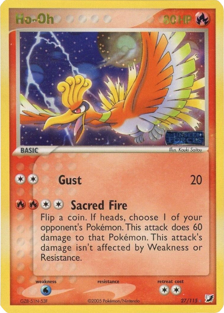 Ho-Oh (27/115) (Stamped) [EX: Unseen Forces] - Pokémon - Card Brawlers | Quebec | Canada |