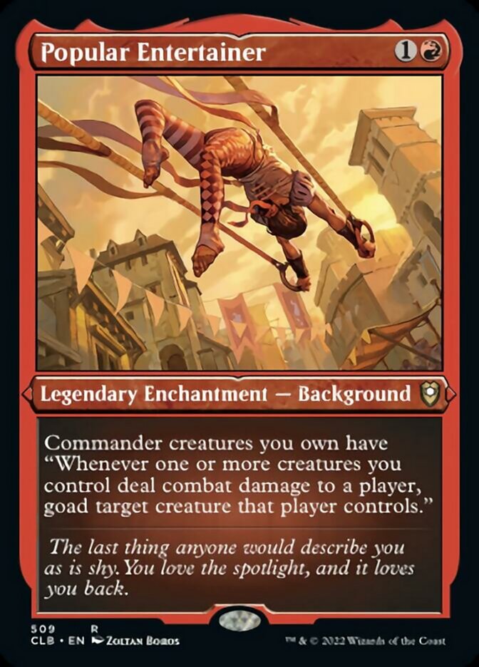 Popular Entertainer (Foil Etched) [Commander Legends: Battle for Baldur's Gate] - Magic: The Gathering - Card Brawlers | Quebec | Canada |
