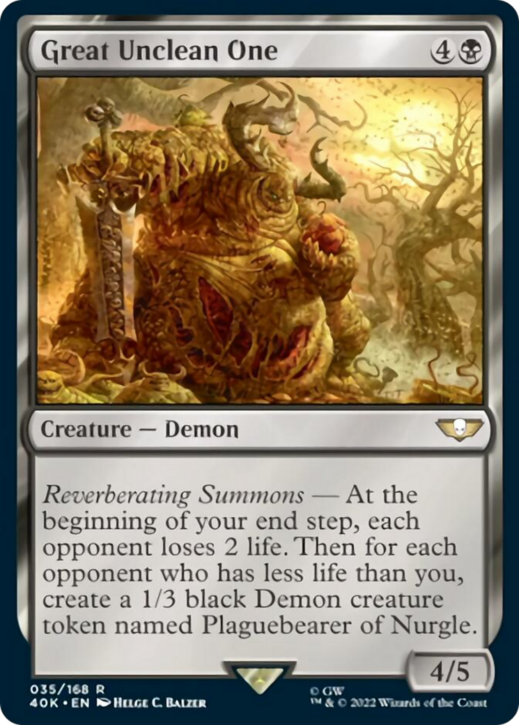 Great Unclean One [Warhammer 40,000] - Magic: The Gathering - Card Brawlers | Quebec | Canada |