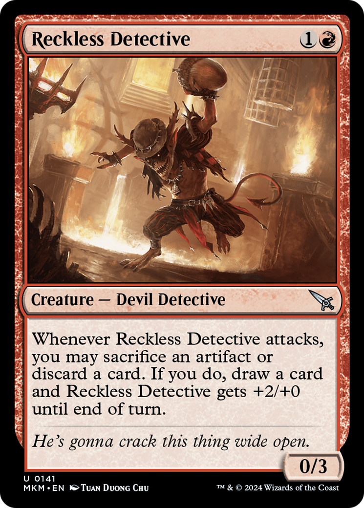 Reckless Detective [Murders at Karlov Manor] - Magic: The Gathering - Card Brawlers | Quebec | Canada |