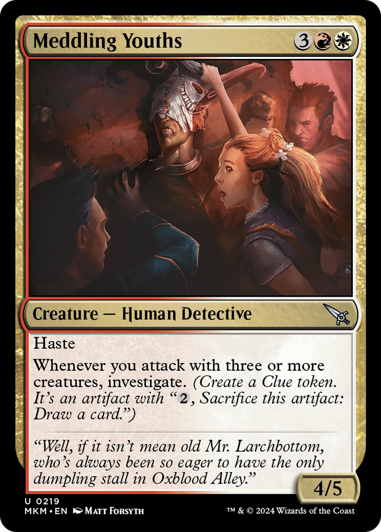 Meddling Youths [Murders at Karlov Manor] - Magic: The Gathering - Card Brawlers | Quebec | Canada |