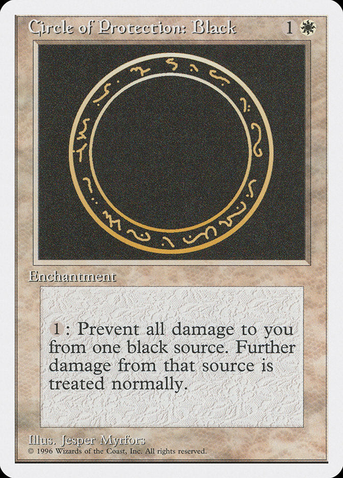 Circle of Protection: Black [Introductory Two-Player Set] - Magic: The Gathering - Card Brawlers | Quebec | Canada |