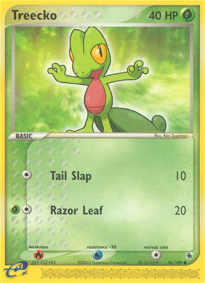 Treecko (76/109) [EX: Ruby & Sapphire] - Pokémon - Card Brawlers | Quebec | Canada |