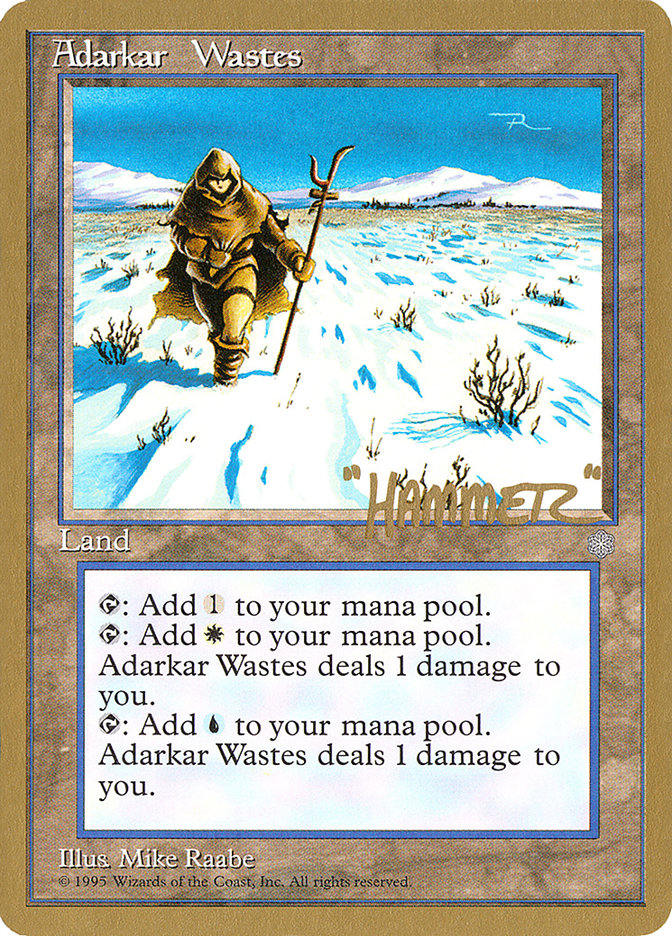 Adarkar Wastes (Shawn "Hammer" Regnier) [Pro Tour Collector Set] - Magic: The Gathering - Card Brawlers | Quebec | Canada |