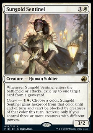 Sungold Sentinel (Promo Pack) [Innistrad: Midnight Hunt Promos] - Magic: The Gathering - Card Brawlers | Quebec | Canada |