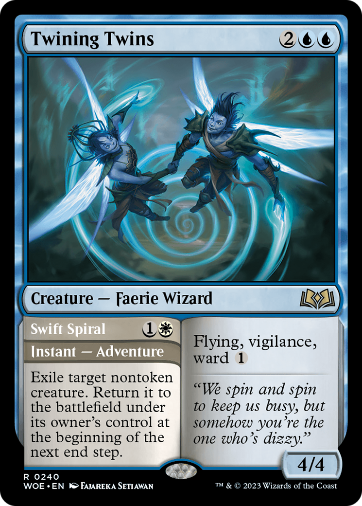 Twining Twins // Swift Spiral [Wilds of Eldraine] - Magic: The Gathering - Card Brawlers | Quebec | Canada |