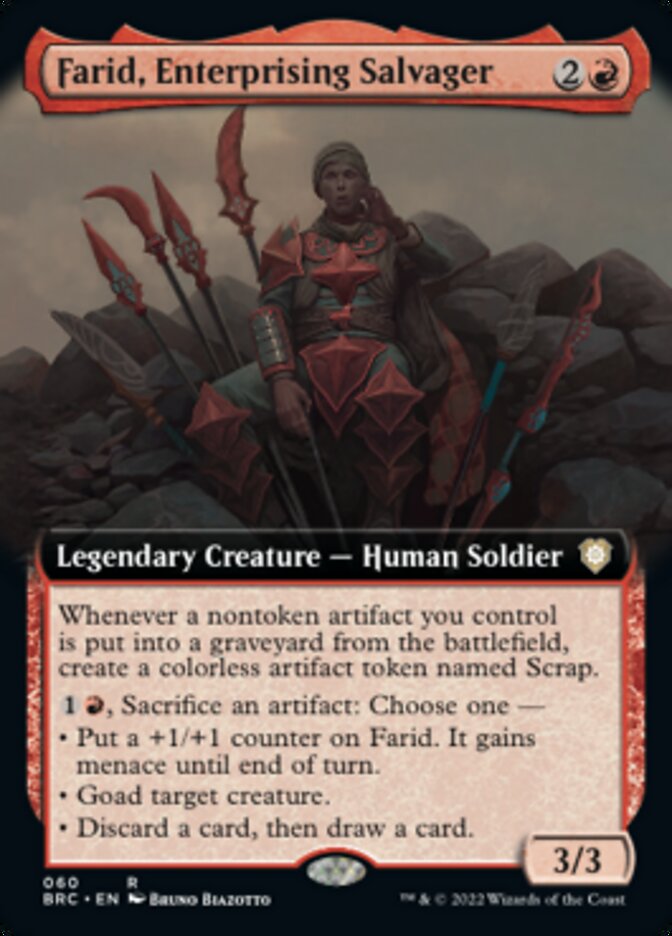 Farid, Enterprising Salvager (Extended Art) [The Brothers' War Commander] - Magic: The Gathering - Card Brawlers | Quebec | Canada |