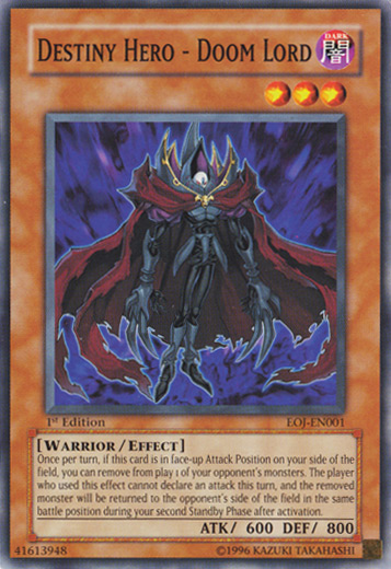 Destiny Hero - Doom Lord [EOJ-EN001] Common - Yu-Gi-Oh! - Card Brawlers | Quebec | Canada |