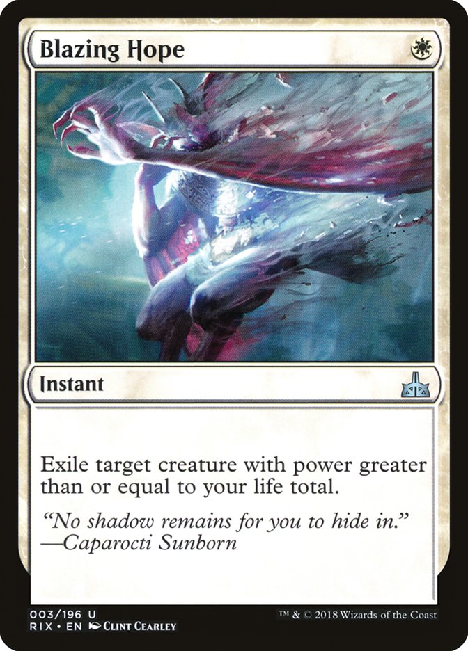 Blazing Hope [Rivals of Ixalan] - Magic: The Gathering - Card Brawlers | Quebec | Canada |
