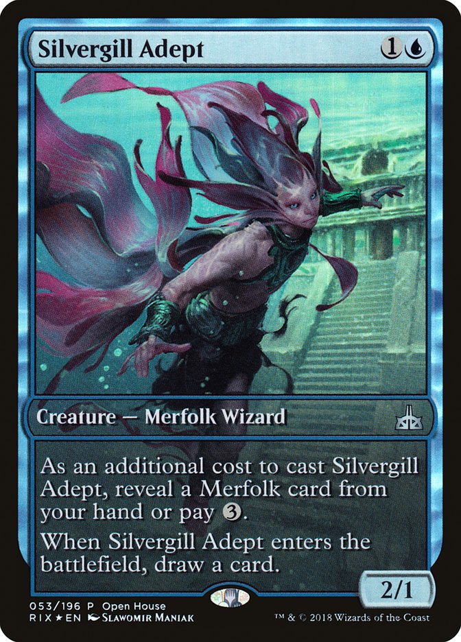 Silvergill Adept (Open House) (Extended Art) [Rivals of Ixalan Promos] - Magic: The Gathering - Card Brawlers | Quebec | Canada |