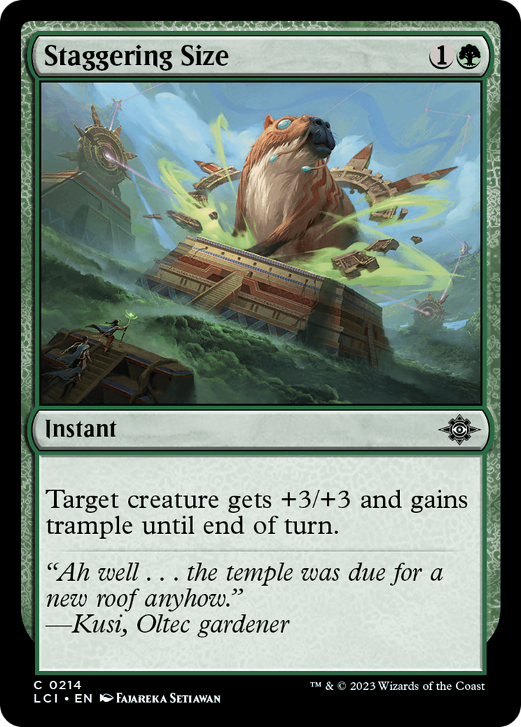 Staggering Size [The Lost Caverns of Ixalan] - Magic: The Gathering - Card Brawlers | Quebec | Canada |
