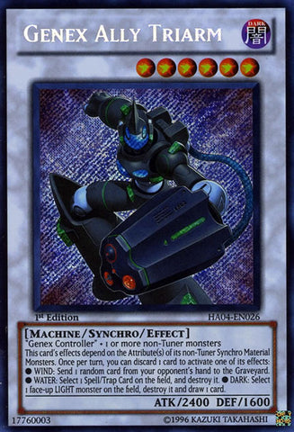 Genex Ally Triarm [HA04-EN026] Secret Rare - Yu-Gi-Oh! - Card Brawlers | Quebec | Canada |