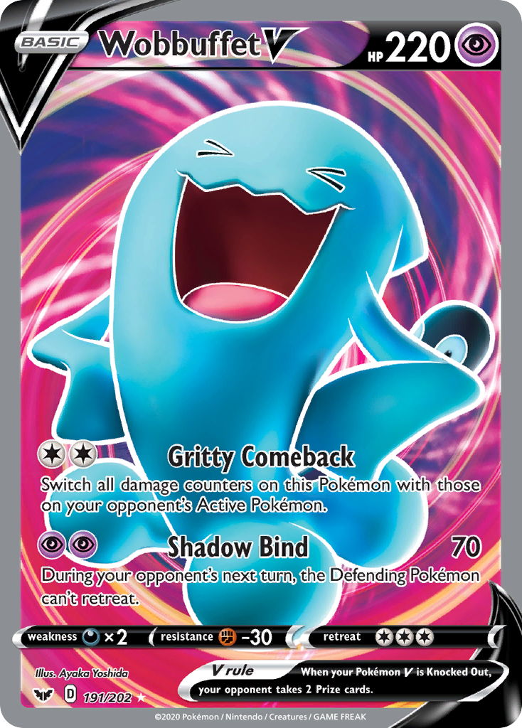 Wobbuffet V (191/202) [Sword & Shield: Base Set] - Pokémon - Card Brawlers | Quebec | Canada |