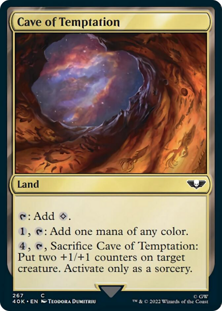 Cave of Temptation (Surge Foil) [Warhammer 40,000] - Magic: The Gathering - Card Brawlers | Quebec | Canada |