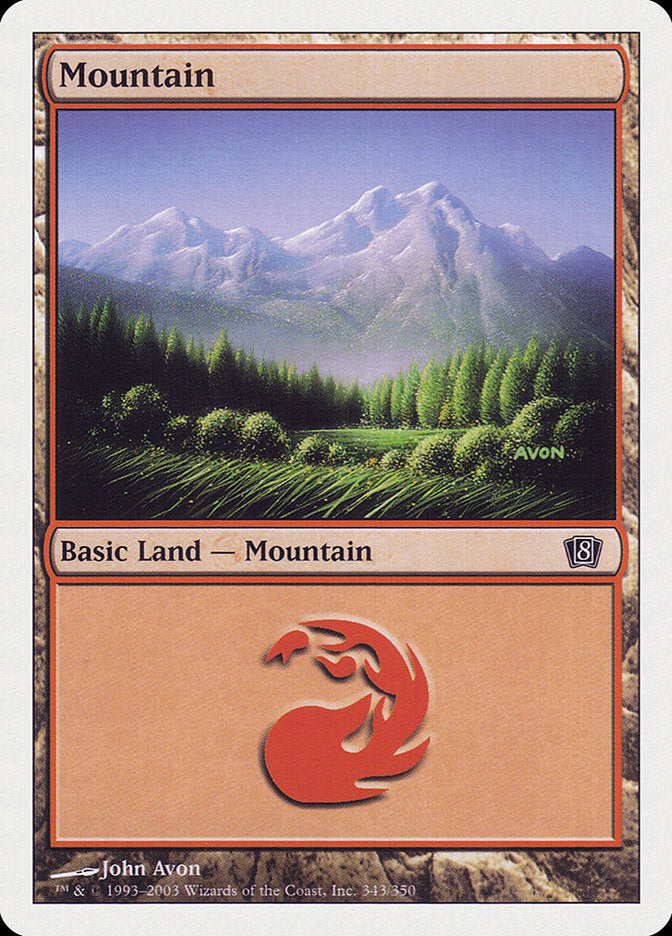 Mountain (343) [Eighth Edition] - Magic: The Gathering - Card Brawlers | Quebec | Canada |