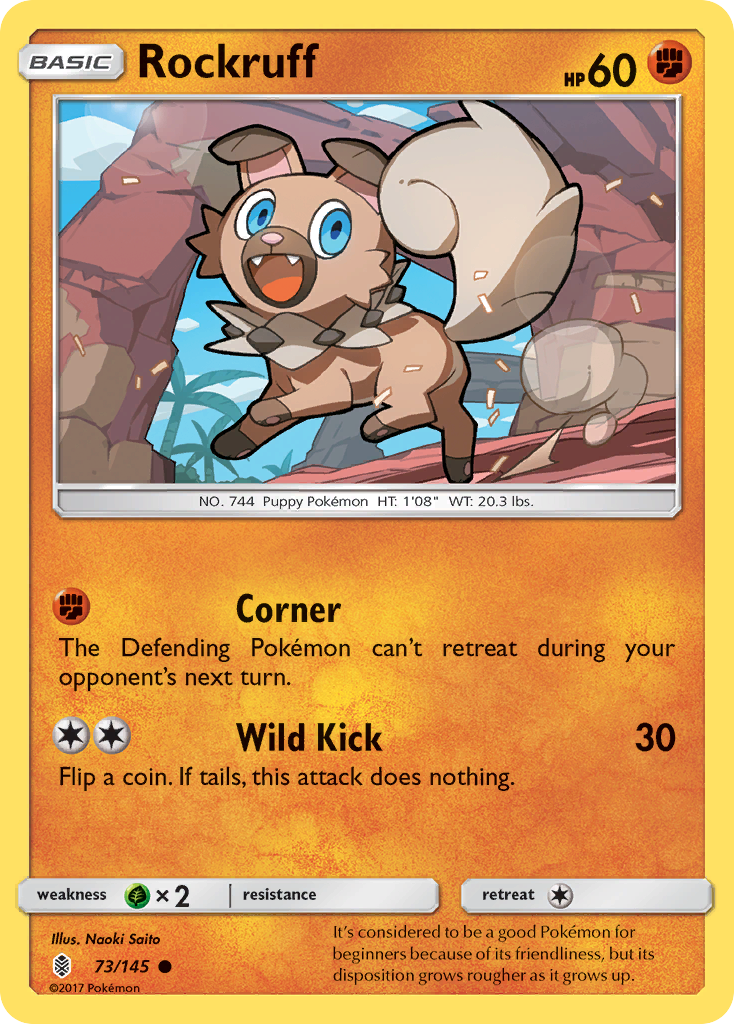 Rockruff (73/145) [Sun & Moon: Guardians Rising] - Pokémon - Card Brawlers | Quebec | Canada |