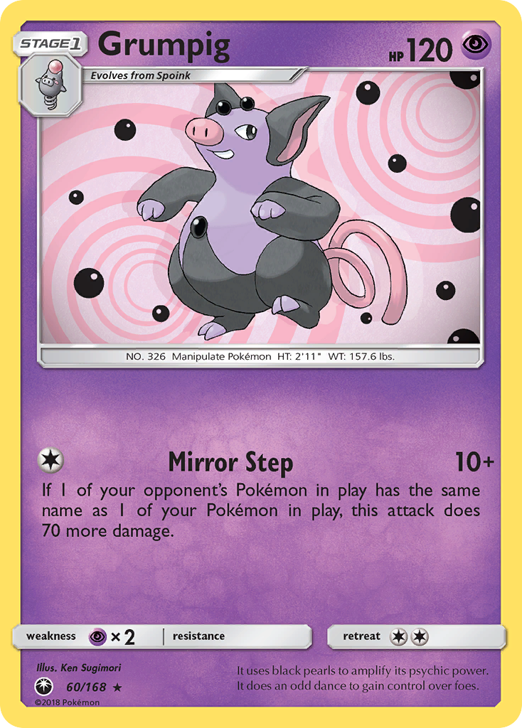 Grumpig (60/168) [Sun & Moon: Celestial Storm] - Pokémon - Card Brawlers | Quebec | Canada |