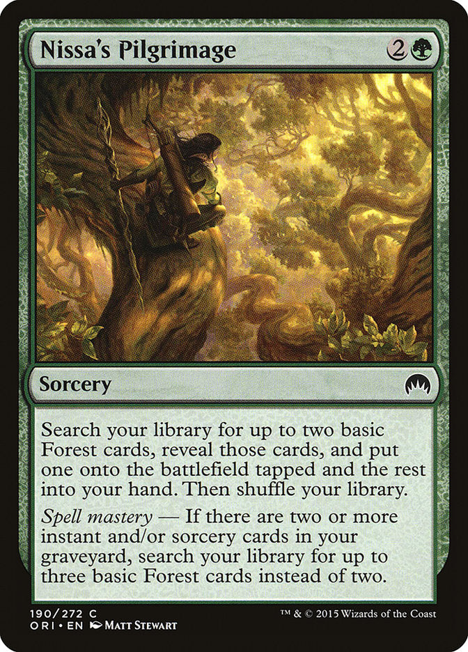 Nissa's Pilgrimage [Magic Origins] - Magic: The Gathering - Card Brawlers | Quebec | Canada |