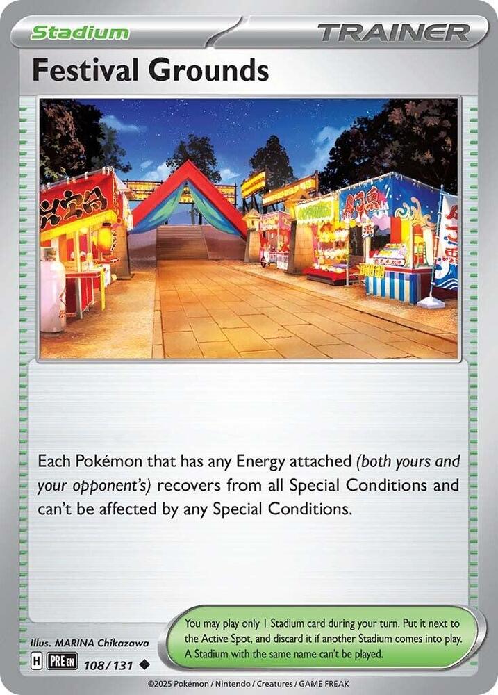 Festival Grounds (108/131) [Scarlet & Violet: Prismatic Evolutions] - Pokémon - Card Brawlers | Quebec | Canada |