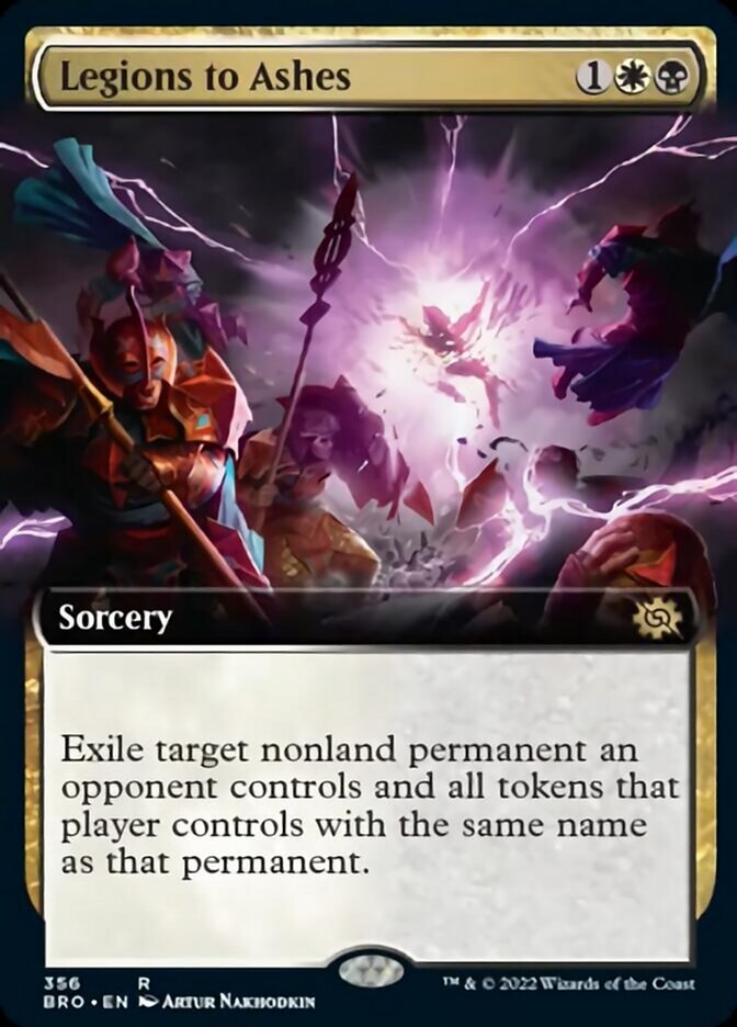 Legions to Ashes (Extended Art) [The Brothers' War] - Magic: The Gathering - Card Brawlers | Quebec | Canada |