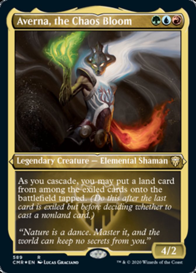 Averna, the Chaos Bloom (Etched) [Commander Legends] - Magic: The Gathering - Card Brawlers | Quebec | Canada |