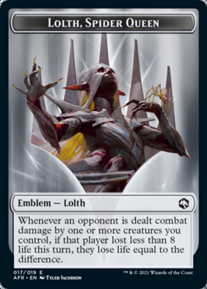 Lolth, Spider Queen Emblem [Dungeons & Dragons: Adventures in the Forgotten Realms Tokens] - Magic: The Gathering - Card Brawlers | Quebec | Canada |