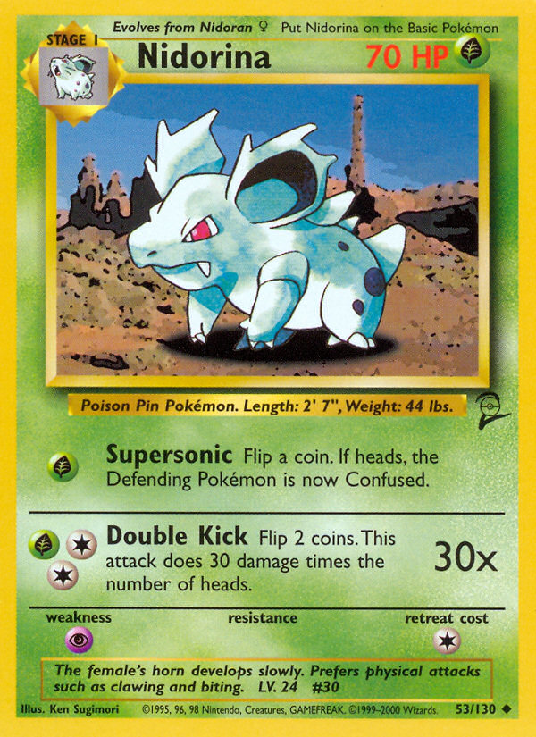 Nidorina (53/130) [Base Set 2] - Pokémon - Card Brawlers | Quebec | Canada |