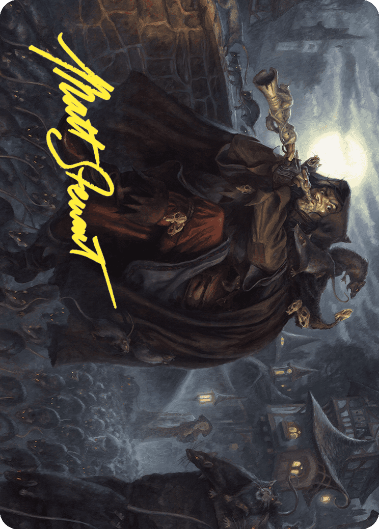 Totentanz, Swarm Piper Art Card (Gold-Stamped Signature) [Wilds of Eldraine Art Series] - Magic: The Gathering - Card Brawlers | Quebec | Canada |