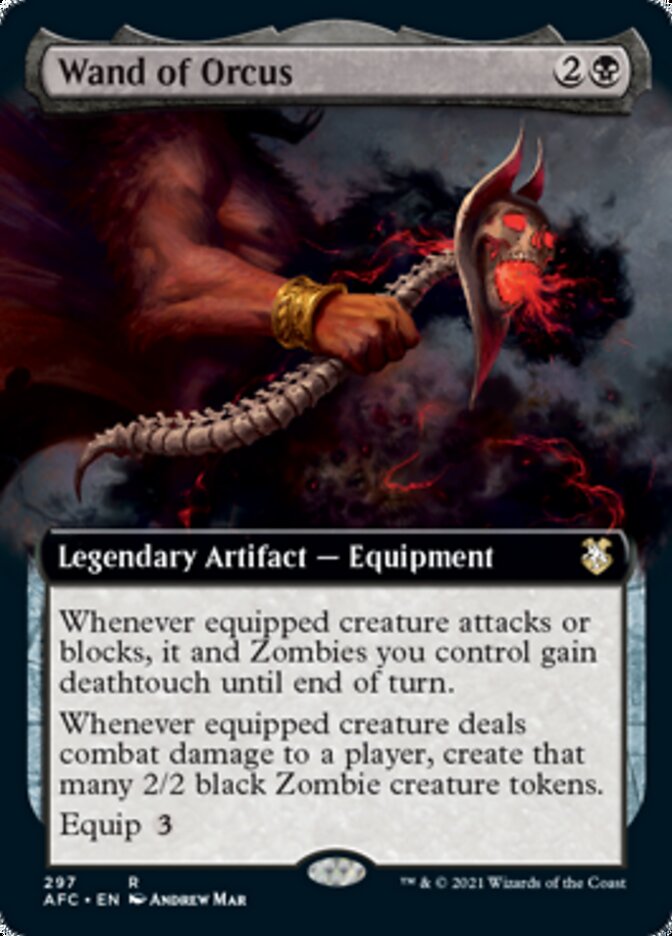 Wand of Orcus (Extended Art) [Dungeons & Dragons: Adventures in the Forgotten Realms Commander] - Magic: The Gathering - Card Brawlers | Quebec | Canada |