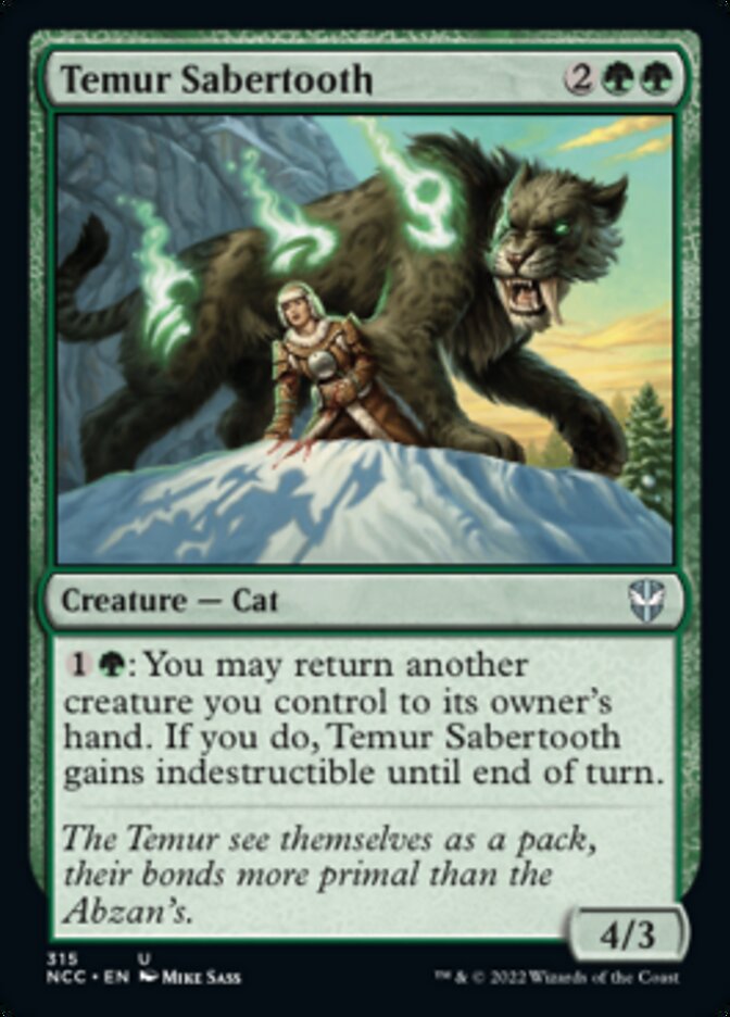 Temur Sabertooth [Streets of New Capenna Commander] - Magic: The Gathering - Card Brawlers | Quebec | Canada |
