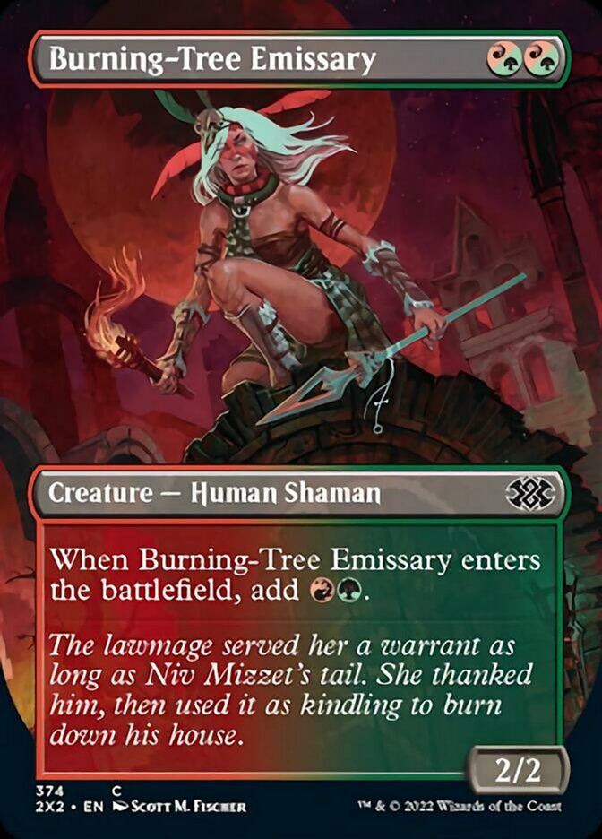 Burning-Tree Emissary (Borderless Alternate Art) [Double Masters 2022] - Magic: The Gathering - Card Brawlers | Quebec | Canada |