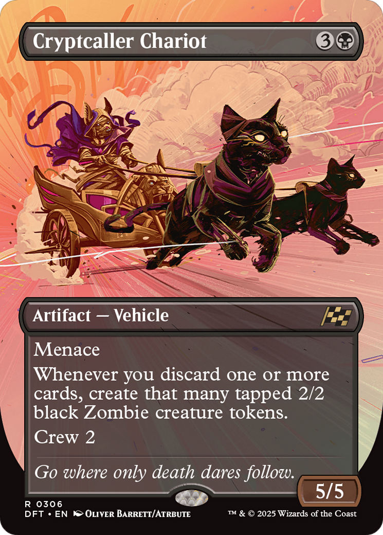 Cryptcaller Chariot (Borderless) [Aetherdrift] - Magic: The Gathering - Card Brawlers | Quebec | Canada |