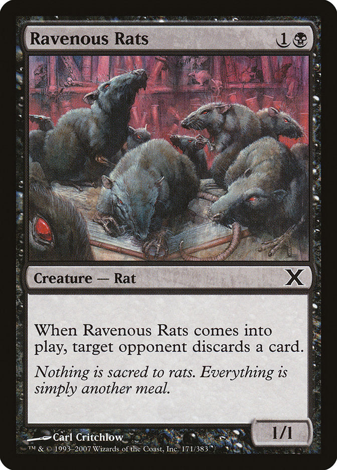 Ravenous Rats [Tenth Edition] - Magic: The Gathering - Card Brawlers | Quebec | Canada |