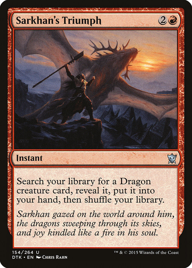Sarkhan's Triumph [Dragons of Tarkir] - Magic: The Gathering - Card Brawlers | Quebec | Canada |