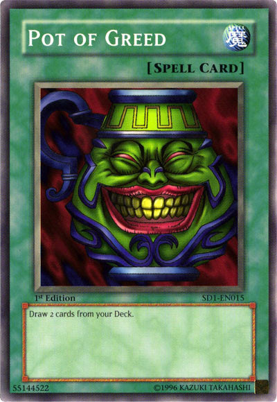 Pot of Greed [SD1-EN015] Common - Yu-Gi-Oh! - Card Brawlers | Quebec | Canada |