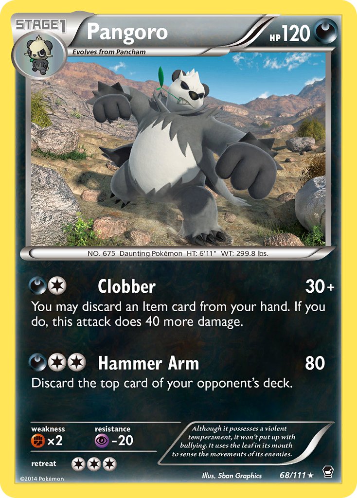 Pangoro (68/111) (Theme Deck Exclusive) [XY: Furious Fists] - Pokémon - Card Brawlers | Quebec | Canada |