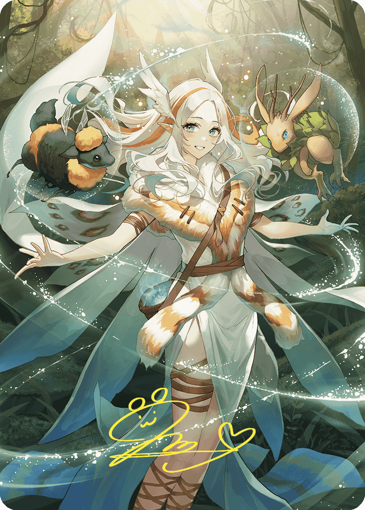 Greater Auramancy Anime Art Card (Gold-Stamped Signature) [Wilds of Eldraine Art Series] - Magic: The Gathering - Card Brawlers | Quebec | Canada |