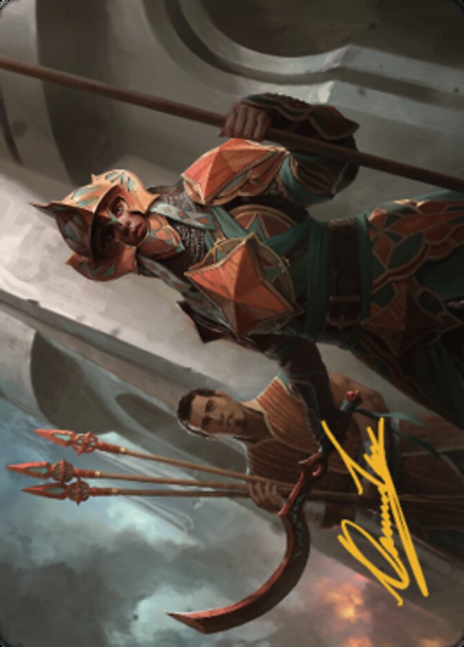 Siege Veteran Art Card (Gold-Stamped Signature) [The Brothers' War Art Series] - Magic: The Gathering - Card Brawlers | Quebec | Canada |