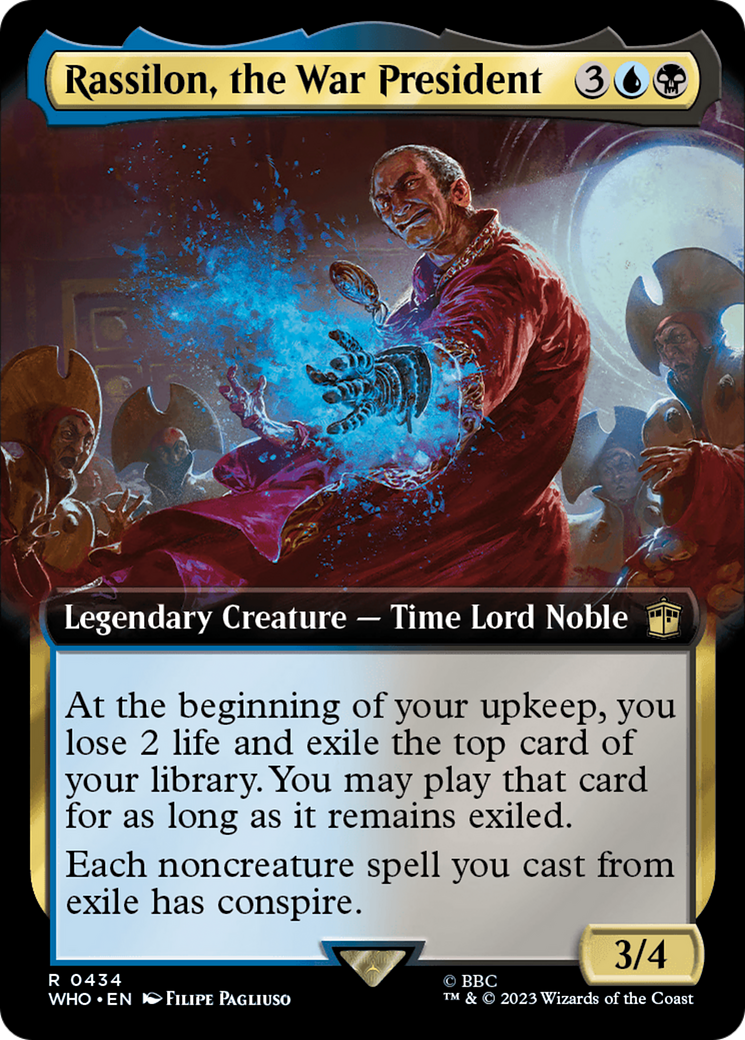 Rassilon, the War President (Extended Art) [Doctor Who] - Magic: The Gathering - Card Brawlers | Quebec | Canada |