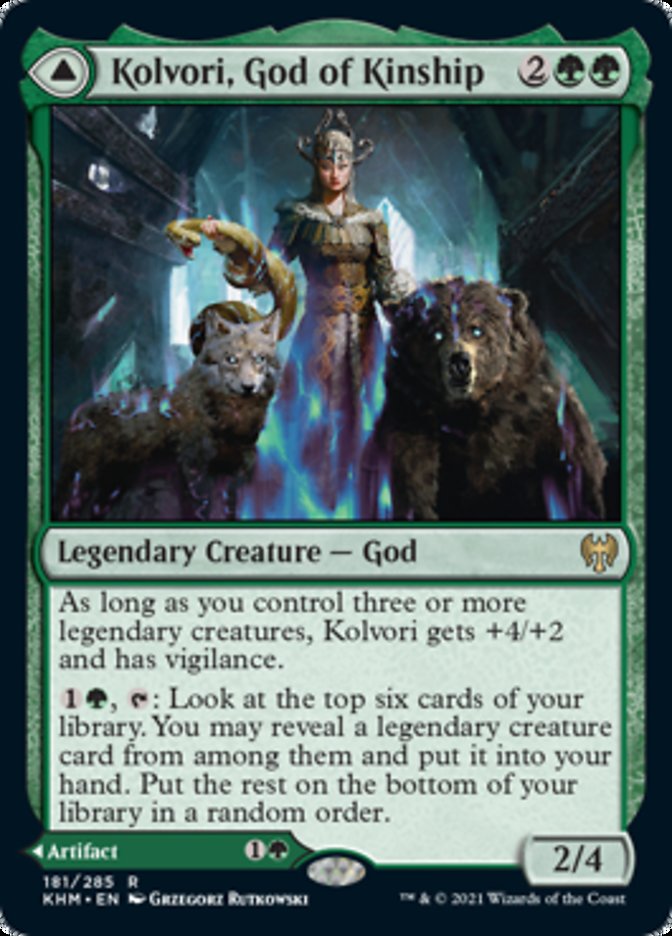 Kolvori, God of Kinship // The Ringhart Crest [Kaldheim] - Magic: The Gathering - Card Brawlers | Quebec | Canada |