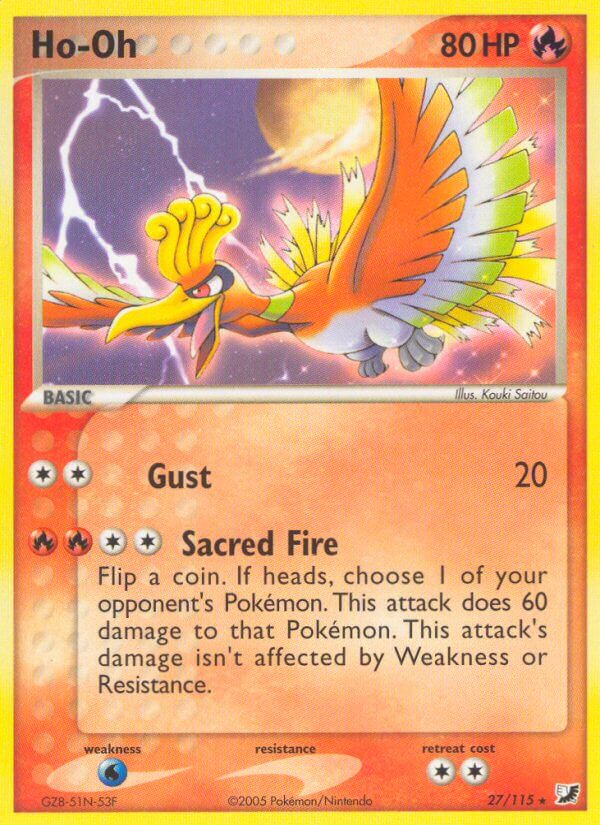 Ho Oh(27/115) (Cosmos Holo) (Theme Deck Exclusive) [EX: Unseen Forces] - Pokémon - Card Brawlers | Quebec | Canada |