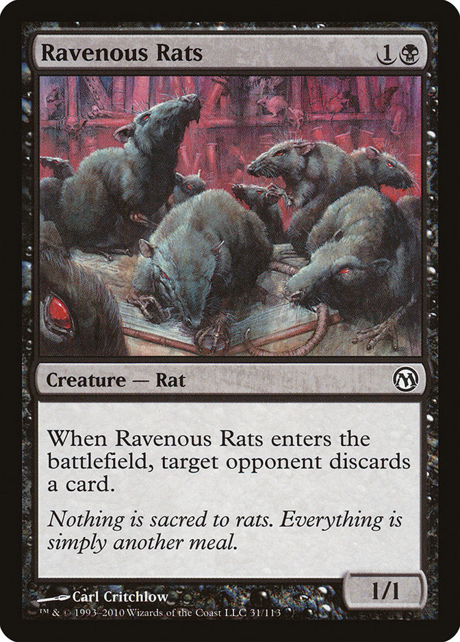 Ravenous Rats [Duels of the Planeswalkers] - Magic: The Gathering - Card Brawlers | Quebec | Canada |