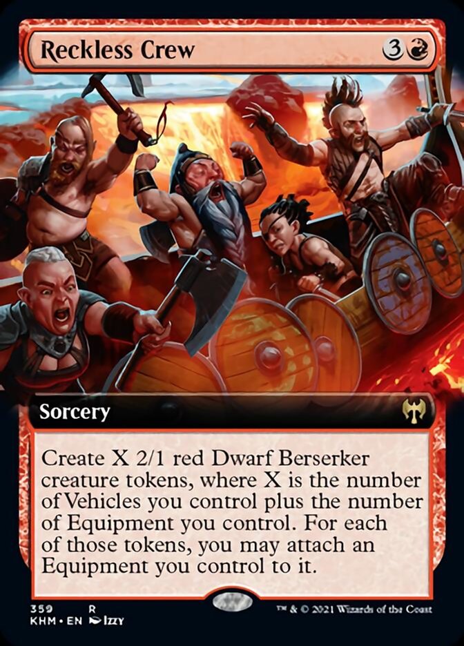 Reckless Crew (Extended Art) [Kaldheim] - Magic: The Gathering - Card Brawlers | Quebec | Canada |
