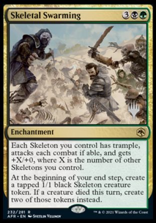 Skeletal Swarming (Promo Pack) [Dungeons & Dragons: Adventures in the Forgotten Realms Promos] - Magic: The Gathering - Card Brawlers | Quebec | Canada |