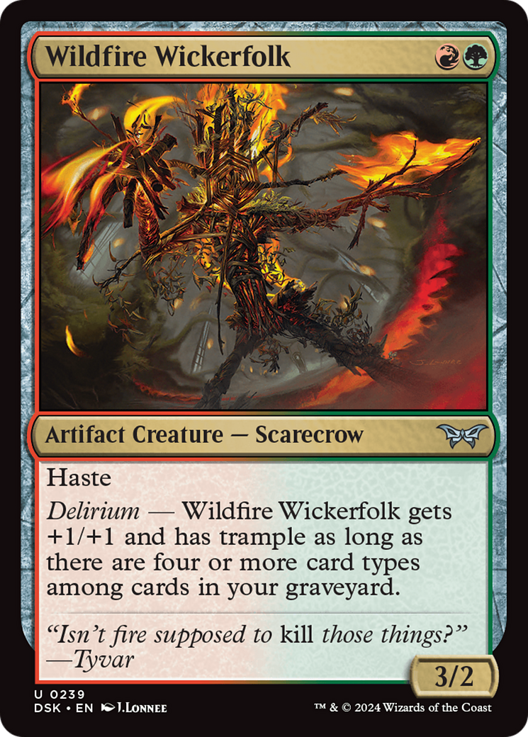 Wildfire Wickerfolk [Duskmourn: House of Horror] - Magic: The Gathering - Card Brawlers | Quebec | Canada |