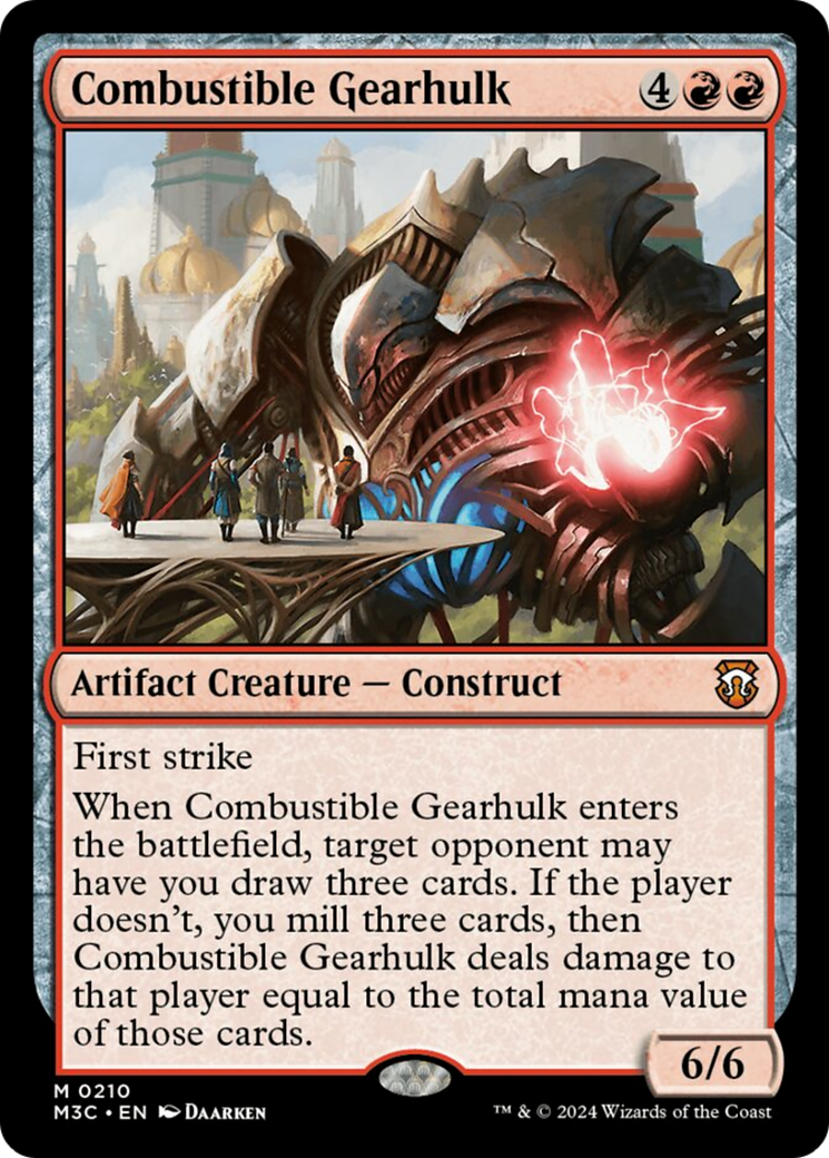 Combustible Gearhulk (Ripple Foil) [Modern Horizons 3 Commander] - Magic: The Gathering - Card Brawlers | Quebec | Canada |