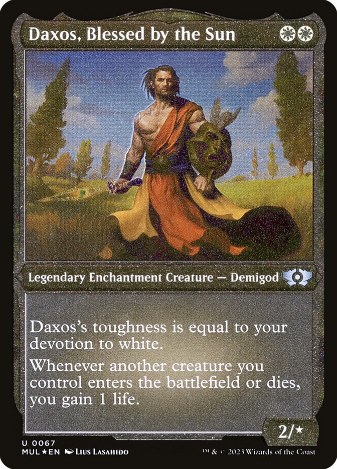 Daxos, Blessed by the Sun (Foil Etched) [Multiverse Legends] - Magic: The Gathering - Card Brawlers | Quebec | Canada |