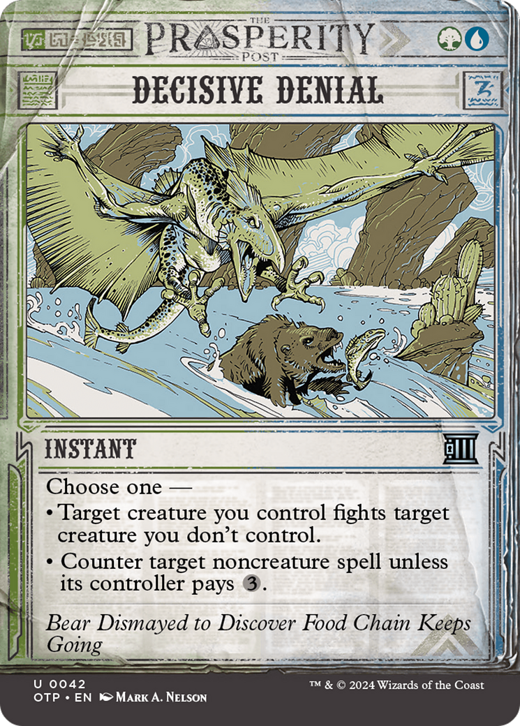 Decisive Denial [Outlaws of Thunder Junction: Breaking News] - Magic: The Gathering - Card Brawlers | Quebec | Canada |