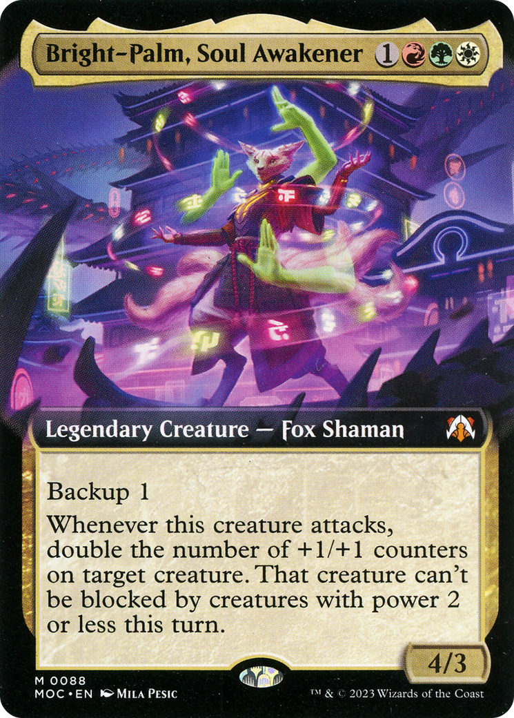 Bright-Palm, Soul Awakener (Extended Art) [March of the Machine Commander] - Magic: The Gathering - Card Brawlers | Quebec | Canada |