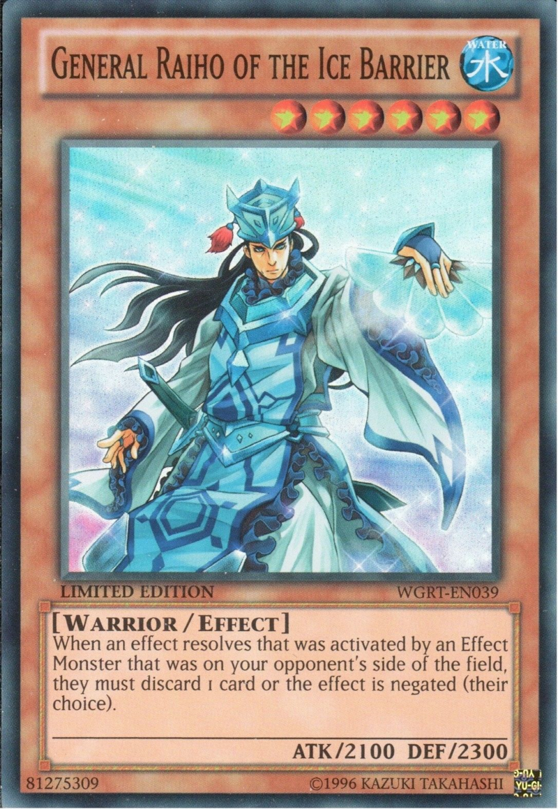 General Raiho of the Ice Barrier [WGRT-EN039] Super Rare - Yu-Gi-Oh! - Card Brawlers | Quebec | Canada |